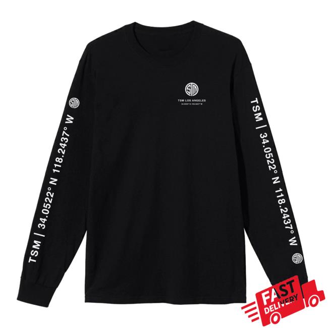 Official Team Solomid Store Shop Tsm Geo Crew neck Sweatshirt Black TeamSoloMid Merch