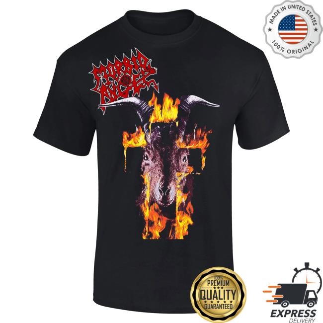 Morbid Angel Flaming Goat Tshirt Morbid Angel Official Merch