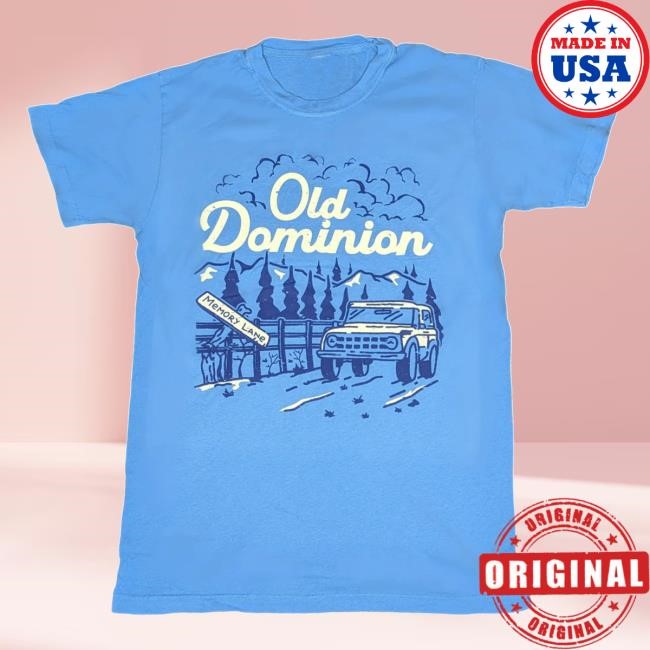 Old Dominion Official Merch Store Memory Lane Mountain Tee Old Dominion Clothing Shop Old Dominion Apparel