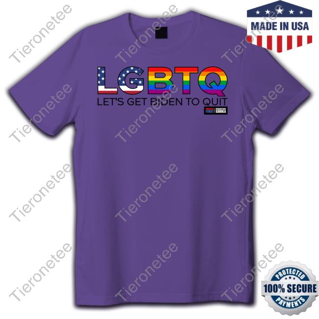 LGBTQ Let's Get Biden to Quit New Shirt