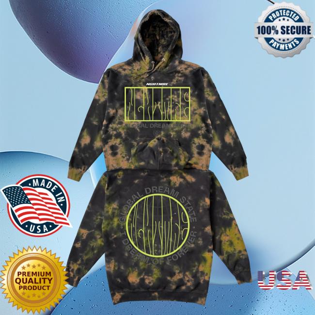 Official Nghtmre Merch Tie-Dye Global Dream State Tie Dye Crewneck Sweatshirt