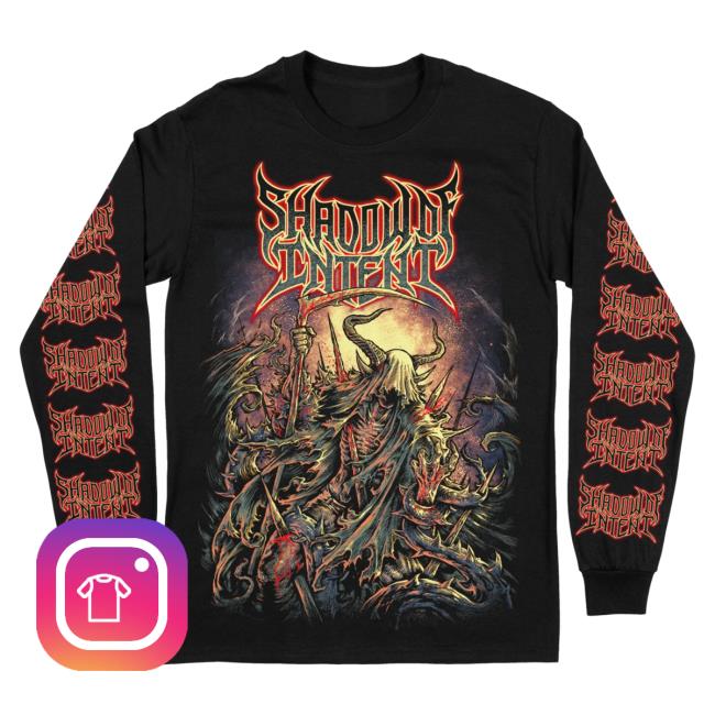 Official Indie Merch Store Shadow Of Intent Tentacles Reaper Long Sleeve Tee Indiemerchstore