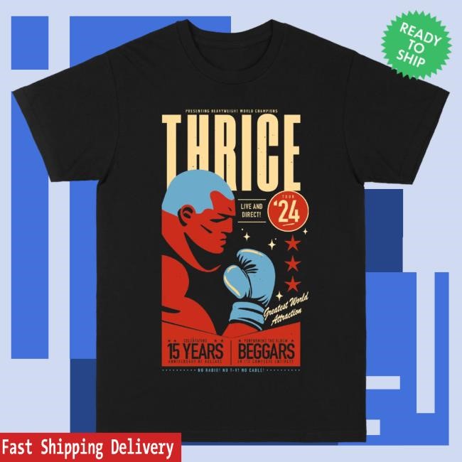 Official Thrice Merch Thrice Boxer Beggars Tour Hot Shirt