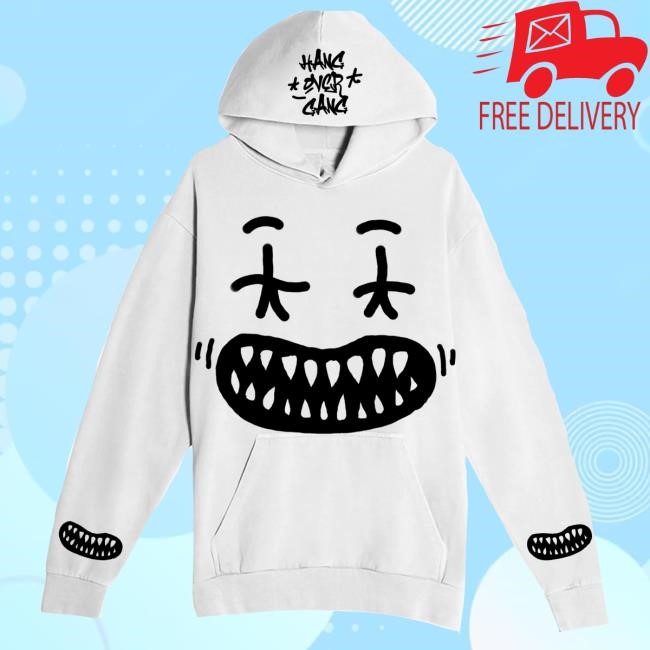Official Hang Over Gang Clothing Shop Smiley Pullover Hoodie