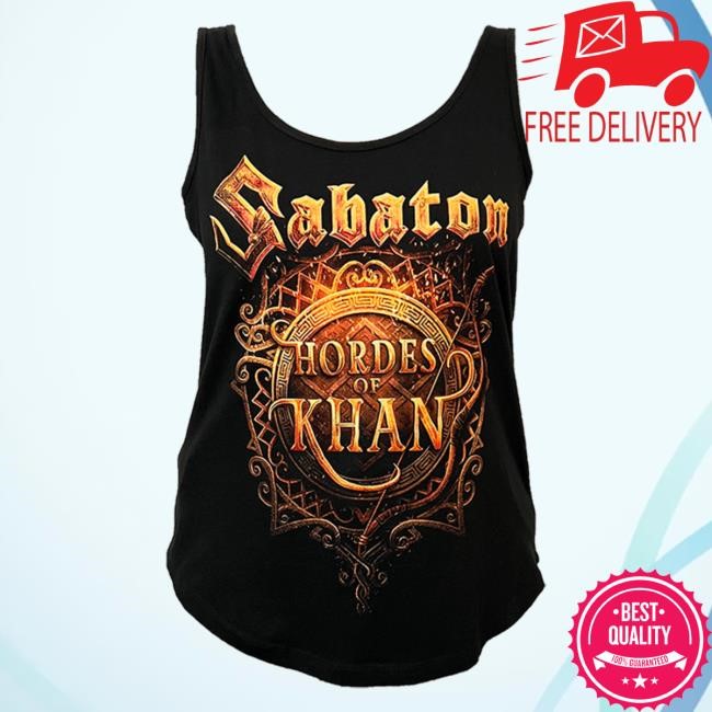 Official Sabaton Merch Store Hordes of Khan Tank Top Women Tee