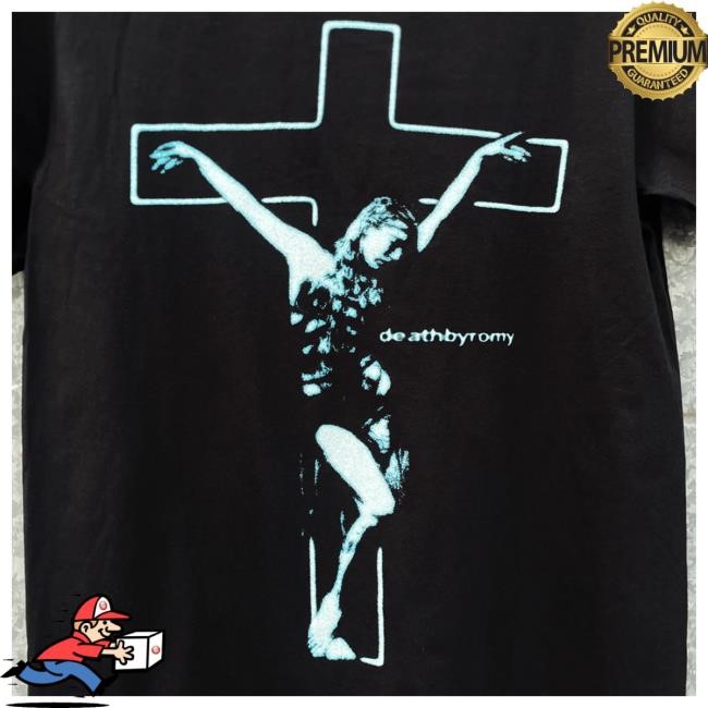 Official Hello Merch DeathbyRomy On The Cross Top Shirt Hellomerch