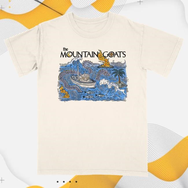 Official Hello Merch The Mountain Goats Sea Monster Ivory Shirts HelloMerch
