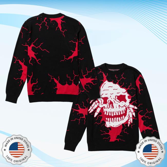 Lurking Class Clothing Crack Head Sweaters Black LurkingClass