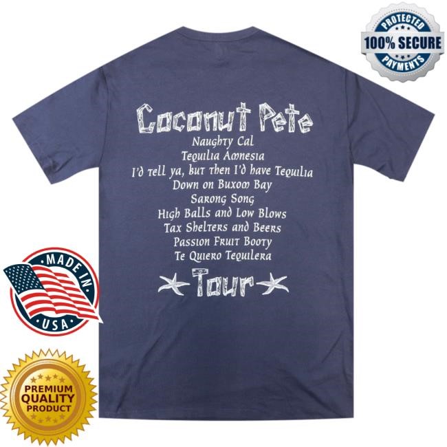 Official Hello Merch Broken Lizard Coconut Pete Tour 1978 Vintage Navy Tee HelloMerch