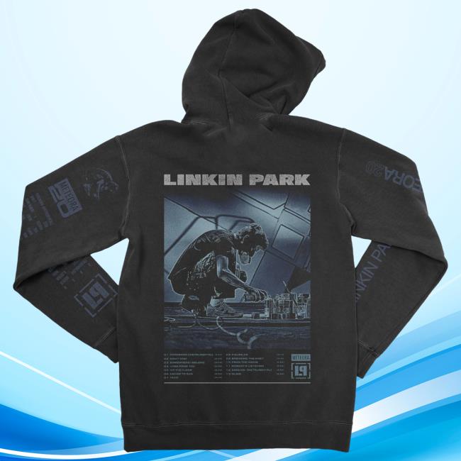 Official Linkin Park Merch Store Logo Tilt Washed Black Sweatshirts LinkinPark Apparel Clothing Shop