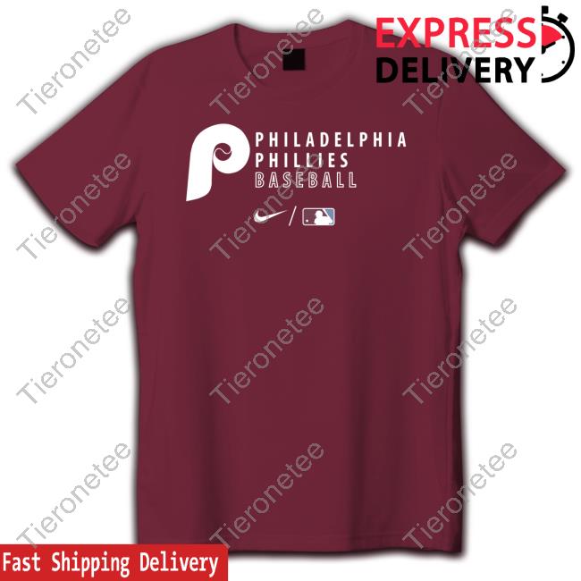 Philadelphia Phillies Baseball Collection Logo Stack Hooded Sweatshirt