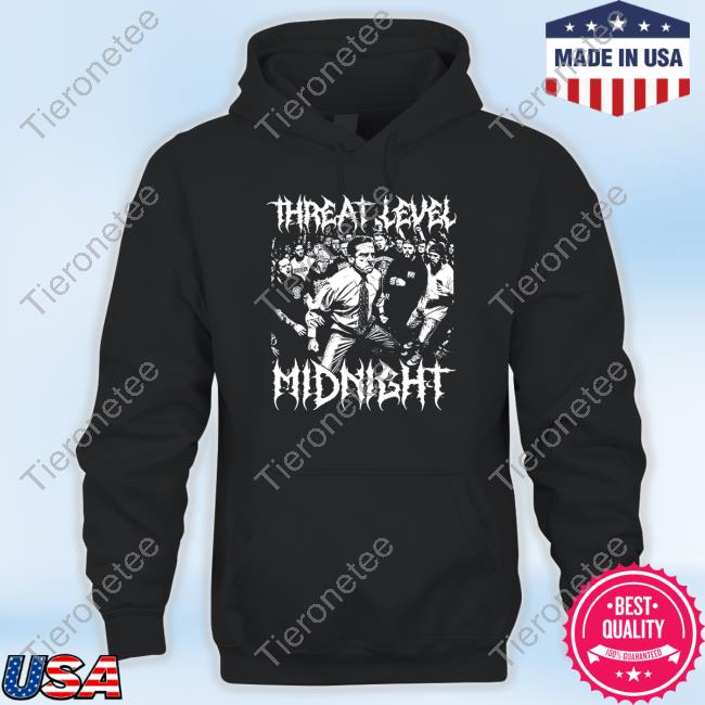 Shitheadsteve Merch Threat Level Midnight Hoodie