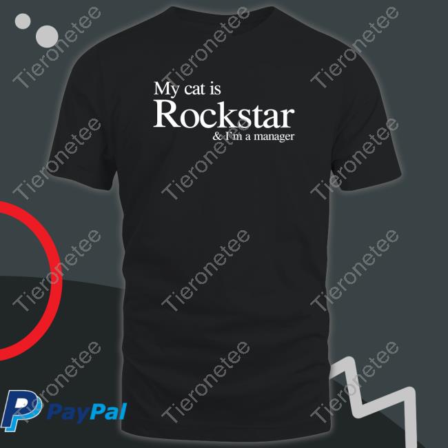 Official My Cat Is Rockstar & I'm A Manager Shirt Daily Min Suga