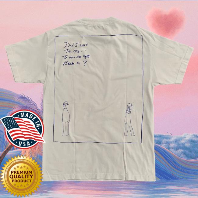 Official Billy Joel Merch Store Billy Joel Turn The Lights Back On Lyric Illustration Natural Popover Shirt - Online Exclusive Billy Joel Apparel Clothing Shop