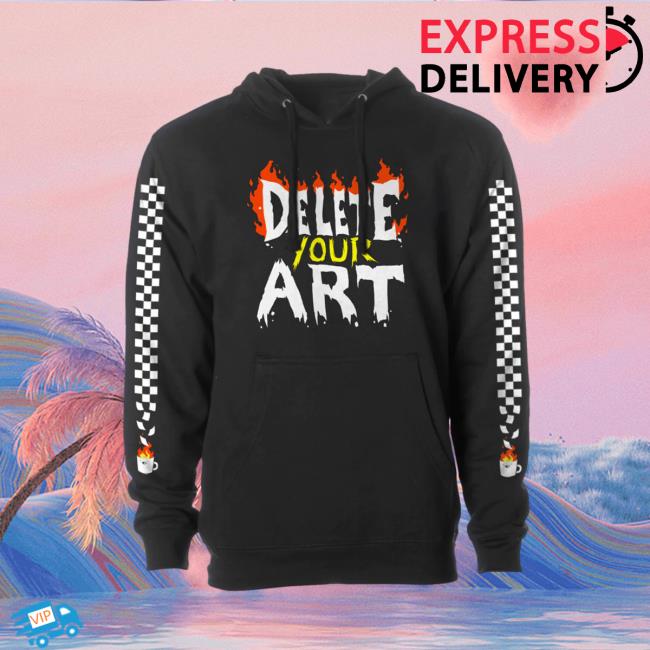 Dftba Merch Drawfee Delete Your Art Hoodie