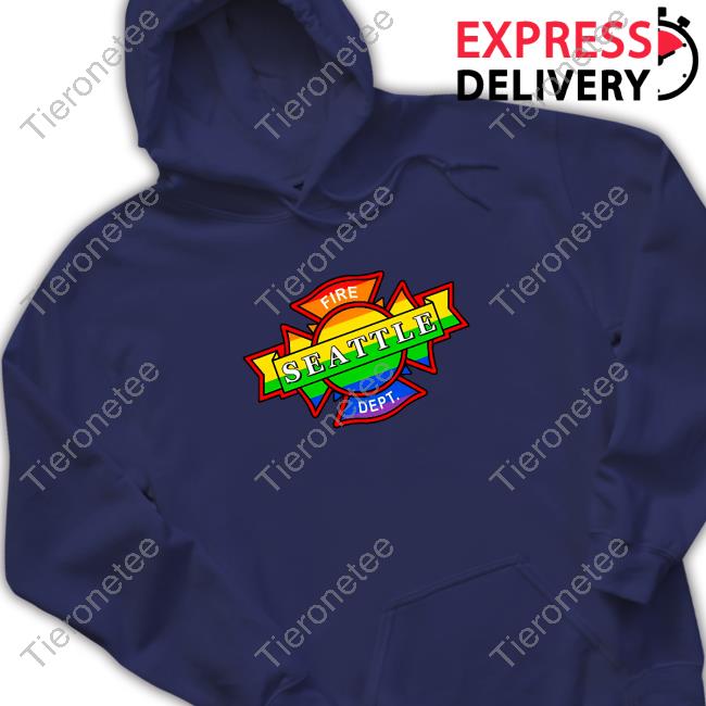 Official Fire Seattle Dept Rainbow LGBT Tshirt