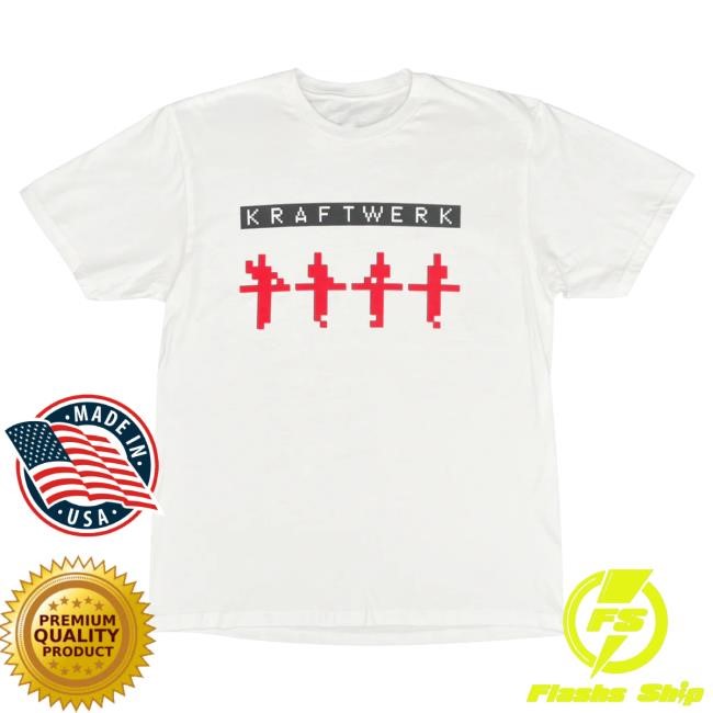 Official Hellomerch Kraftwerk Logo White Popover Shirt Hello Merch