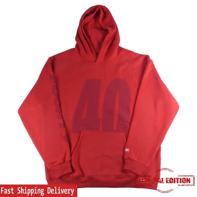 Official Caseoh Games Merch CaseOh's Red 40 Pullover Hoodie CaseohGames