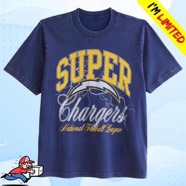Official Abercrombie And Fitch Los Angeles Chargers Vintage-Inspired Graphic Tees NFL by Abercrombie