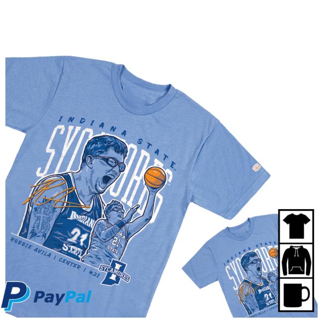 Homefield Apparel Official Store Merch Shop | Indiana State Robbie Avila T-Shirts