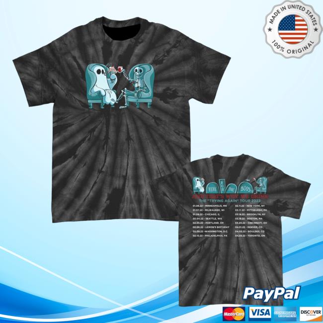 Official Atwwd Merch And Thats Why We Drink Merch Trying Again Tour 2022 Tees (Black Dye)