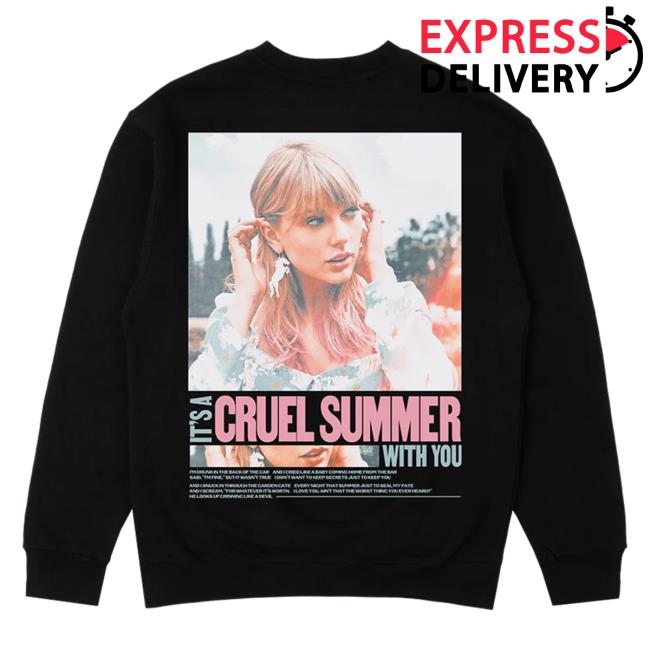 Official Taylor Swift Merch Store It's A Cruel Summer With You Crew TaylorSwift Apparel Clothing Shop