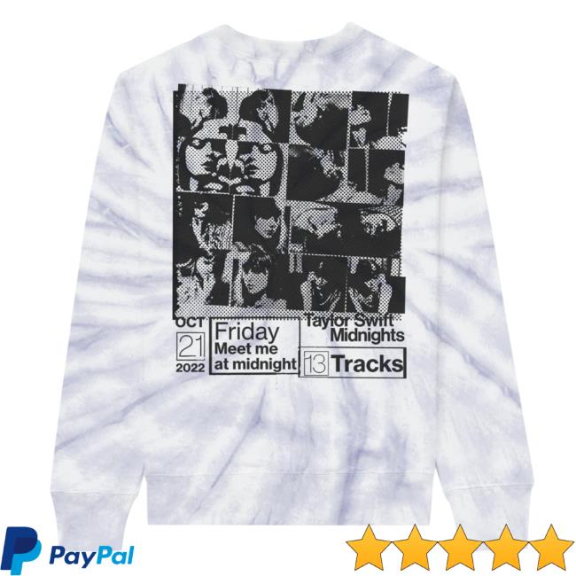 Taylorswift Merch Clothing Store Shop Taylor Swift Midnights Lavender Tie Dye Hoodies