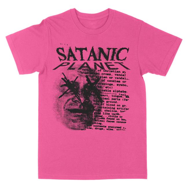 Official Death Wish Store Deathwish Inc Satanic Planet Gunderson Safety Pink Tee Deathwishinc
