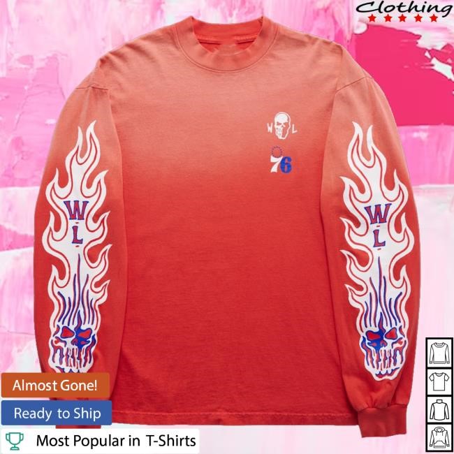 Official Warren Lotas Merch Shop Philadelphia 76Ers Long Sleeve Tee | Warren Lotas