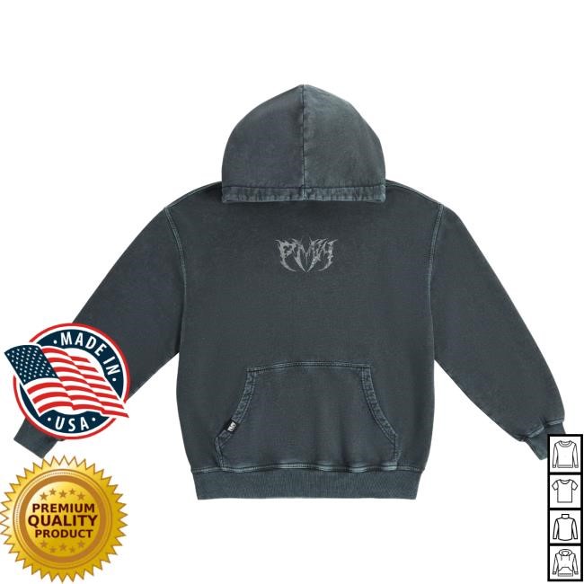 Official Pay Money Wubby Merch Dragonbind Hood - Washed Black PayMoneyWubby