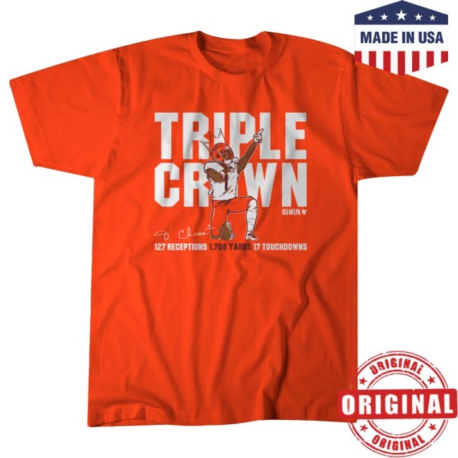 Breakingt Ja'marr Chase: Triple Crown Tee