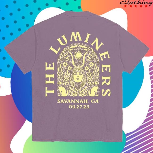 Official Lumineers Store The Lumineers Automatic September 27th Savannah Event Top Shirt