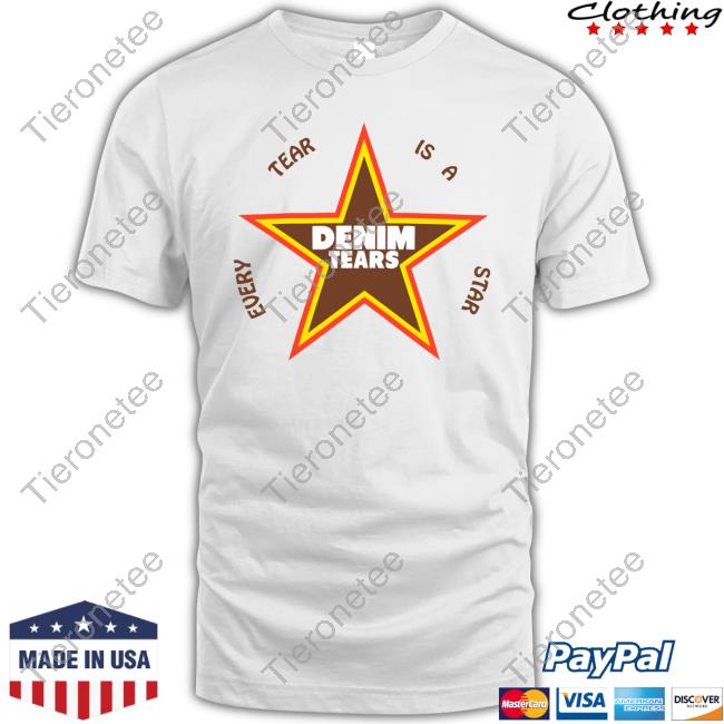 Denim Tears Merch Every Tear Is A Star Crewneck Sweatshirt