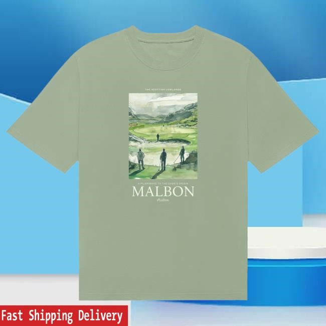 Irish Green Lowlands Tee Malbon Golf Apparel