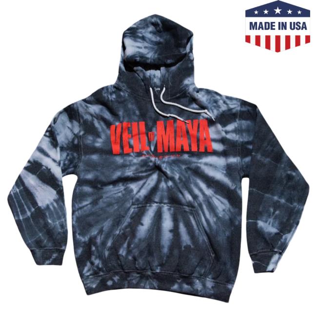 Official Sumerian Records Veil Of Maya Band Merch Black Cyclone Tie Dye Sweatshirt