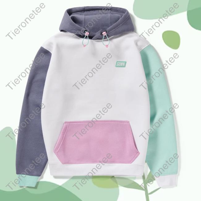Official Sidemen Clothing Sdmn Colour Block Crew neck Sweatshirt Mint Berry Sidemenclothing