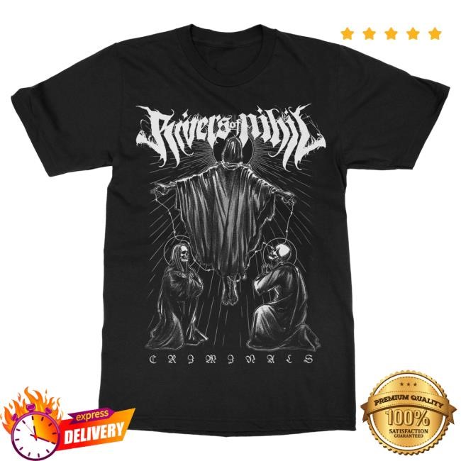 Official Indie Merch Store Shop Rivers of Nihil Criminals T Shirt IndieMerchStore
