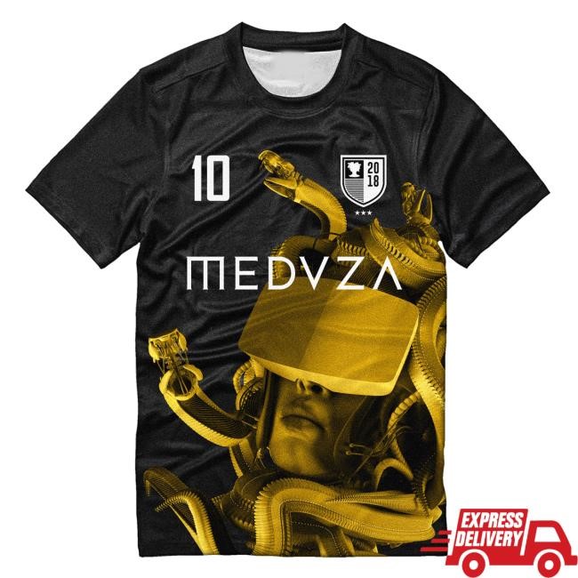 Official Meduza Merch Shop EURO 2024 Limited Edition Football Short Sleeve Shirt No. 10 Meduza Clothing Store Apparel