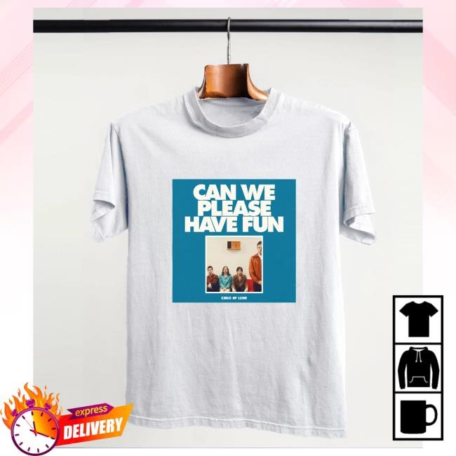 Official Kings Of Leon Merch Can We Please Have Fun New Shirt (White)
