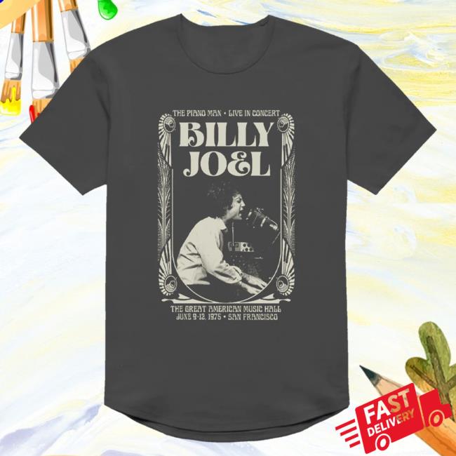 Official Billy Joel Merch Store Billy Joel "Great American Music Hall" Shirt 2024 Billy Joel Shop BillyJoel