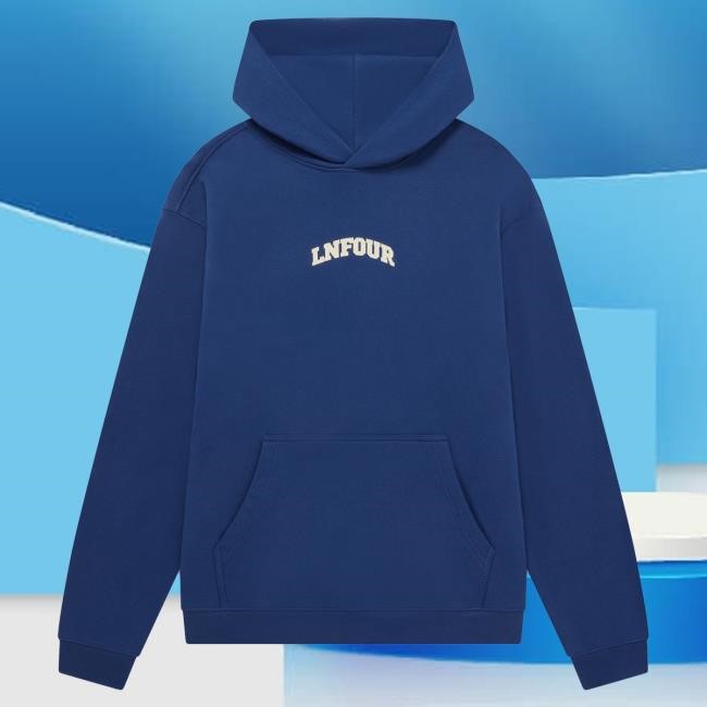 Official Lando Norris Merch Store Shop Race Dept Star Pullover Hoodie - Blue