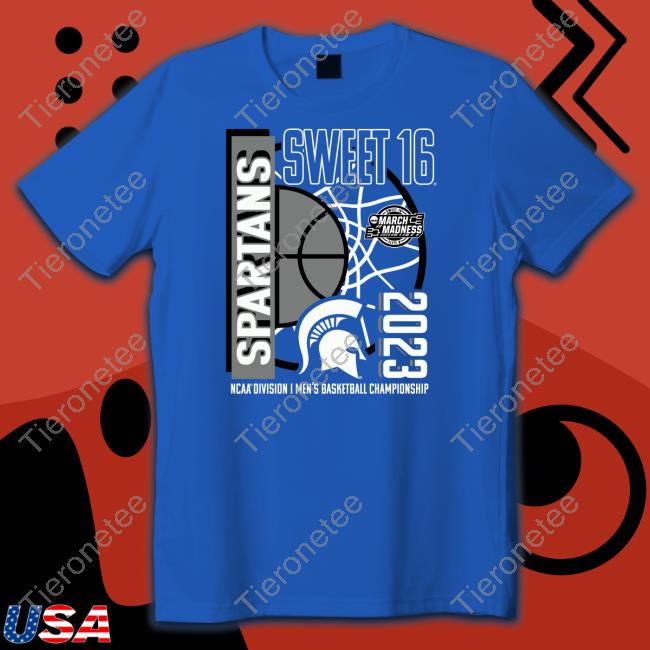 Michigan State Spartans 2023 NCAA Men's Basketball Tournament March Madness Sweet 16 T Shirt