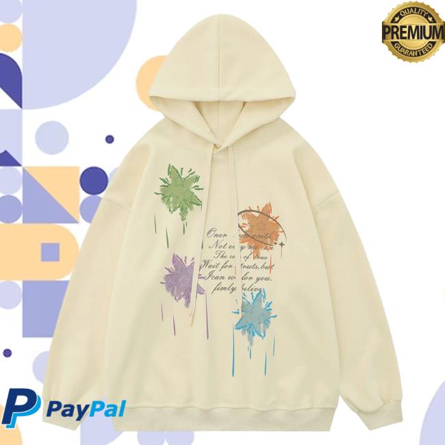 Official Aelfric Eden Clothing Merch Store Aelfric Eden Letter Star Print Pullover Hoodie Apricot AelfricEden