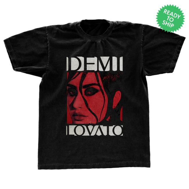 Demi Lovato Revamped Black Tee Shirt