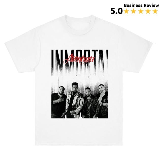 Merchbar Aventura Inmortal Tour White T-Shirts