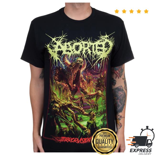Official Indie Merch Store Shop Aborted "Terrorvision" Shirt New IndieMerchStore