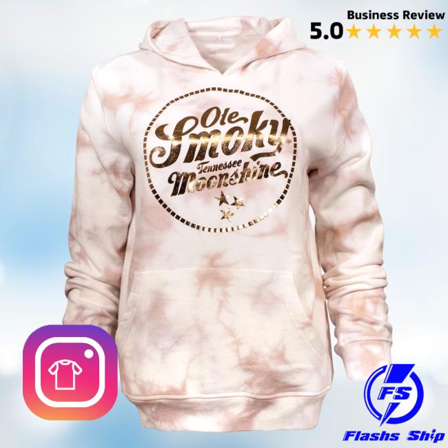 Official Ole Smoky Distillery Store Lotus Starburst Tie Dye Popover Hoodie Tie-Dye