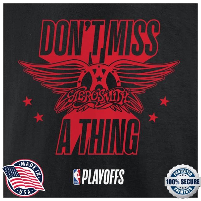 Official Aerosmith Limited Edition Aerosmith X Fanatics Playoff Tee