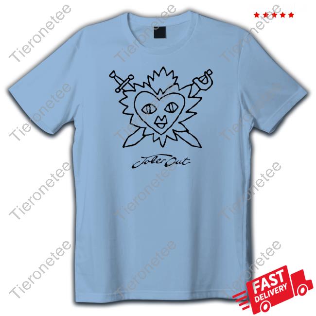 Joker Out Merch Heart Grey Hooded Sweatshirt Jokeroutband