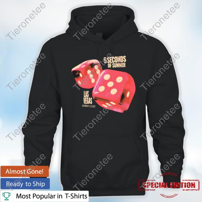 Official 5 Seconds Of Summer Tour Store Las Vegas Dice Tee
